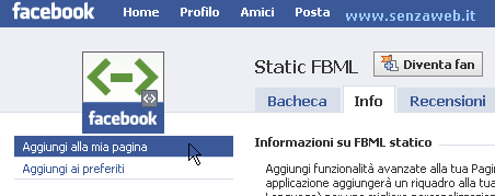 fbml - Inserire HTML nelle pagine Facebook