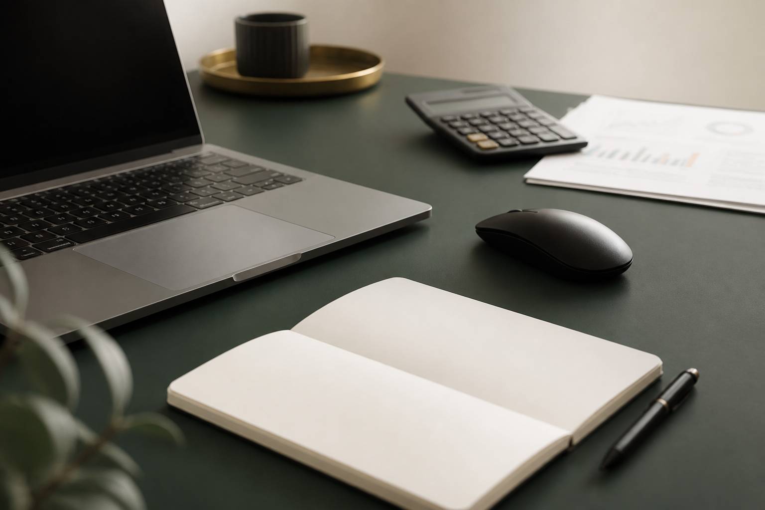 Clavier d'ordinateur portable avec carnet et stylo
