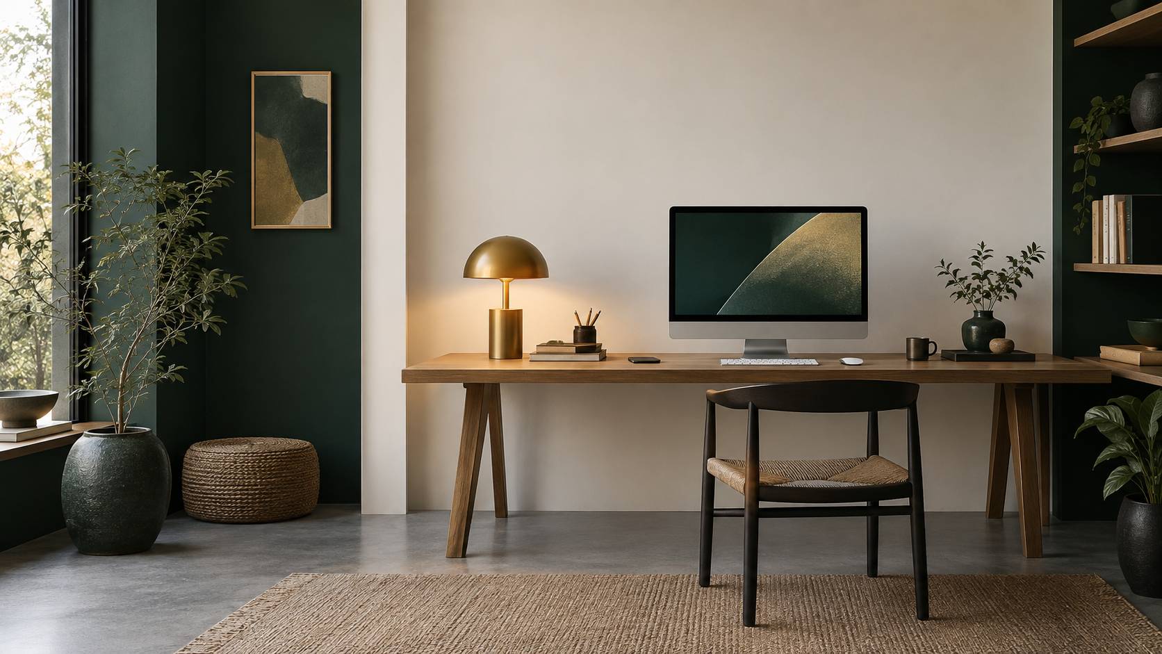 Ordinateur portable ouvert sur une page de connexion de messagerie sur un bureau sobre
