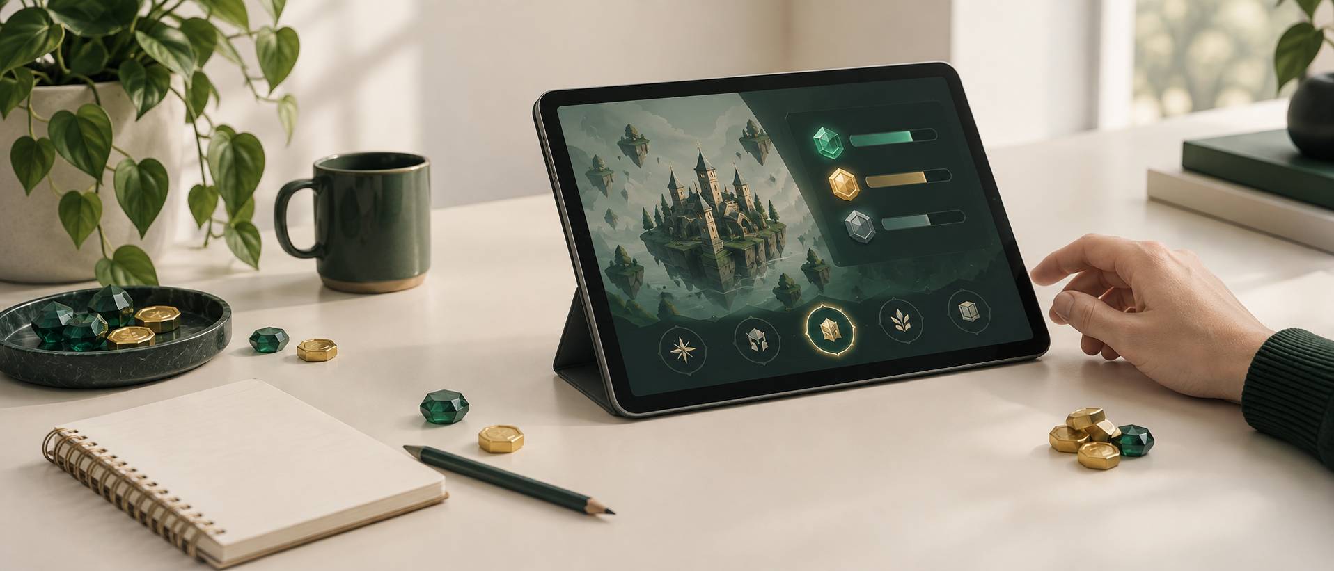 Illustration éditoriale du sujet : Come ottenere gemme in Clash Royale: trucchi e strategie efficaci