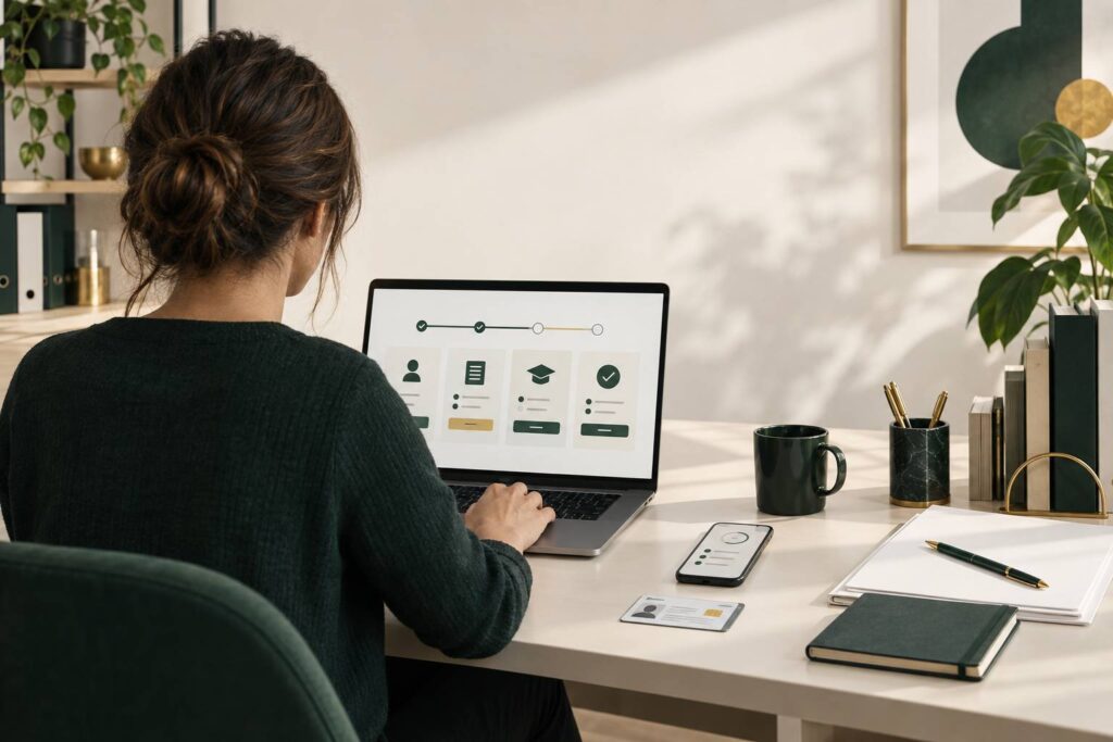Illustration éditoriale du sujet : Guida passo passo per iscriverti su Istanze OnLine