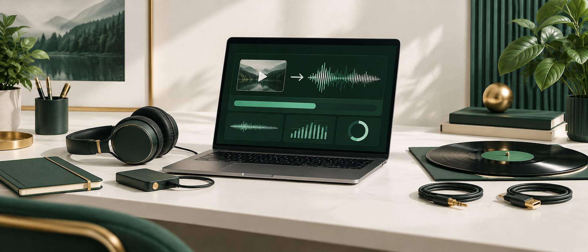 Illustration éditoriale du sujet : Guida pratica per convertire video YouTube in file MP3 di alta qualità