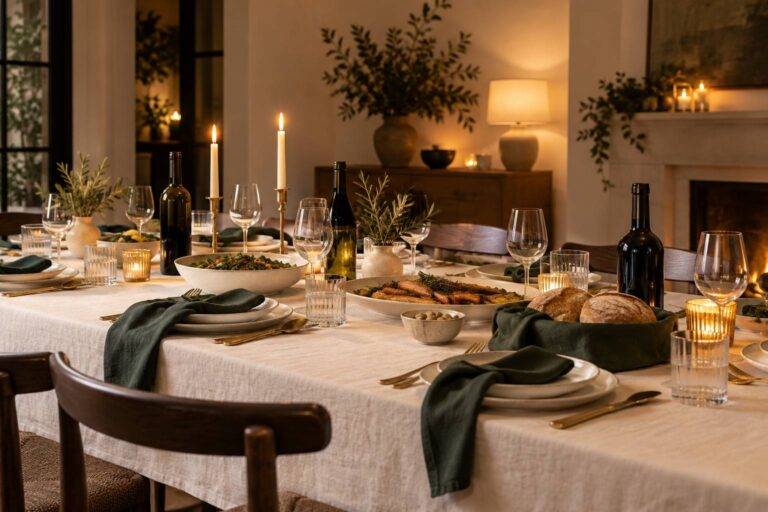 Organizzare una cena a casa: quante bottiglie e quanto cibo per ospite