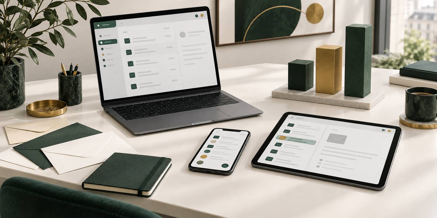 Illustration éditoriale du sujet : Scopri l'app definitiva per gestire la tua Alice Mail con facilità