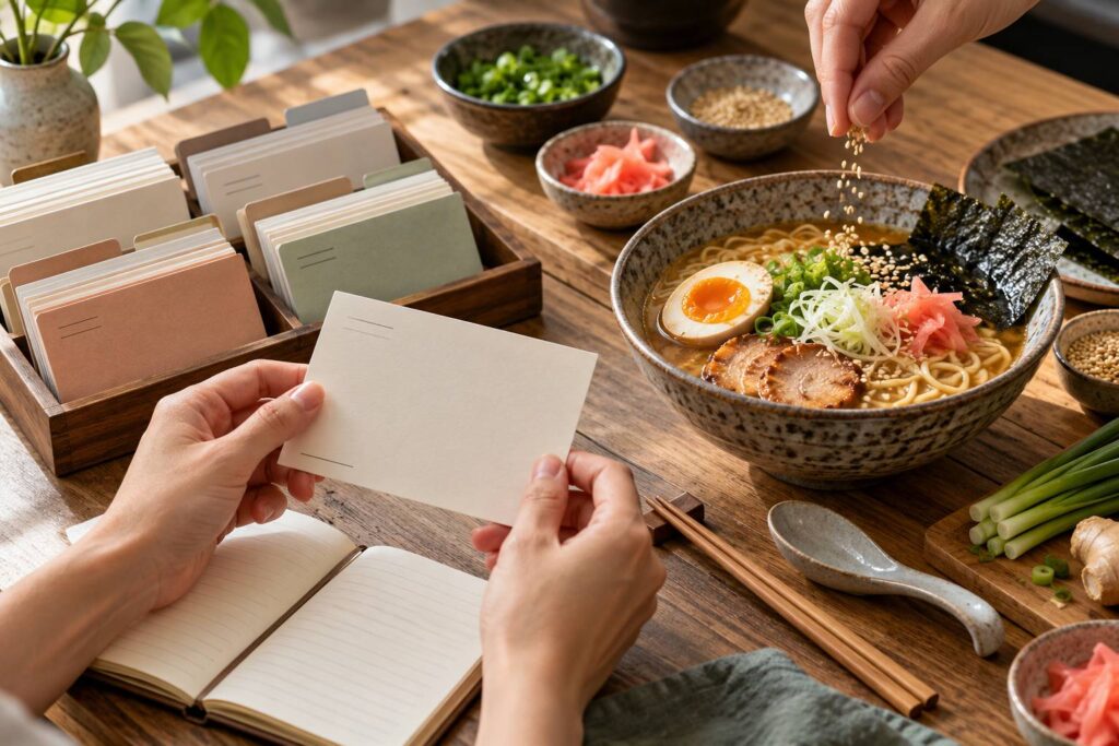 Illustration de détail sur le sujet : Creare un blog di cucina giapponese con WordPress: categorie, glossario e schede